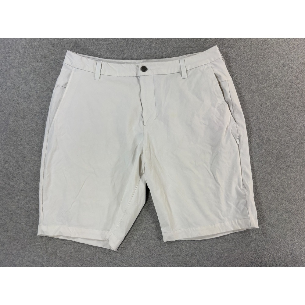 Lululemon Performance Chino Shorts (Men's 36) White - 10"
